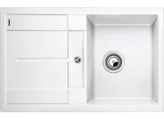 Zlew BLANCO METRA 45S BIAŁY (korek manual) (513187) *** zamów wycięcie otworów GRATIS ***