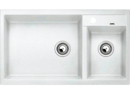 Zlew BLANCO METRA 9 BIAŁY (korek manual) (513269) *** zamów wycięcie otworów GRATIS ***