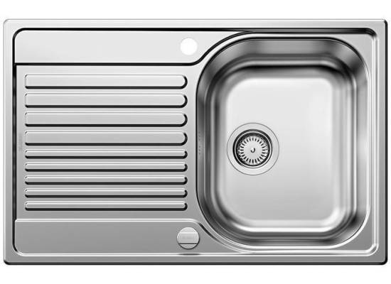 Zlew BLANCO TIPO 45S COMPACT stal matowa (korek auto) (514104) *** zamów wycięcie otworów GRATIS ***