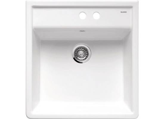 Zlew ceramiczny BLANCO PANOR 60 biały połysk z dwoma otworami (514501)