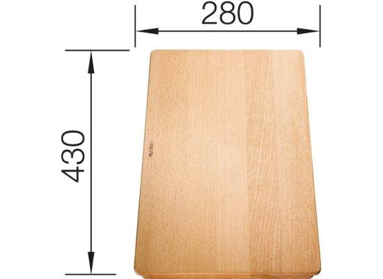 Deska BLANCO z drewna bukowego do SUBLINE 350/150-U, 500-U ceramika - 430x280mm (514544)