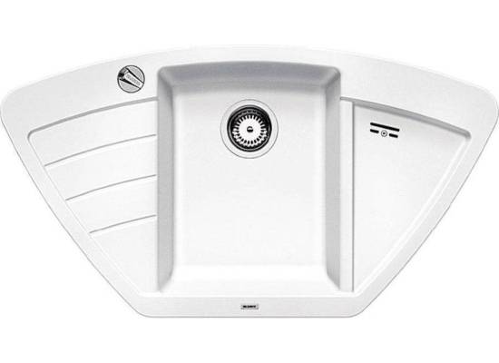 Zlew BLANCO ZIA 9E BIAŁY korek auto (514750) *** zamów wycięcie otworów GRATIS ***