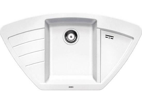 Zlew BLANCO ZIA 9E BIAŁY korek manual (514758) *** zamów wycięcie otworów GRATIS ***