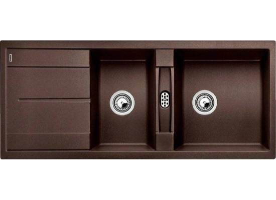 Zlew BLANCO METRA 8S KAWOWY (korek manual) (515048) *** zamów wycięcie otworów GRATIS ***