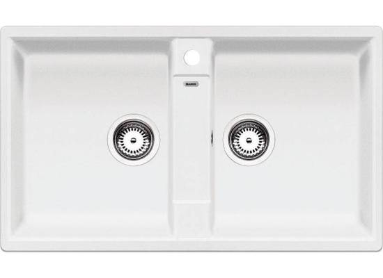 Zlew BLANCO ZIA 9 BIAŁY korek manual (516678) *** zamów wycięcie otworów GRATIS ***