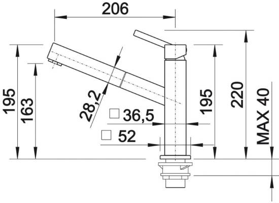 **__WYSYŁKA 24H__** Bateria BLANCO QUATURA-S chrom (517185)