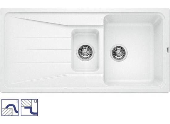 Zlew BLANCO SONA 6S BIAŁY (korek manual) (519855) *** zamów wycięcie otworów GRATIS ***