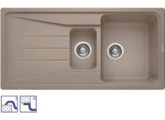 Zlew BLANCO SONA 6S TARTUFO (korek manual) (519858) *** zamów wycięcie otworów GRATIS ***