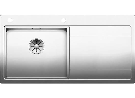 Zlew BLANCO DIVON II 5S-IF stal szlachetna lewa komora (korek auto InFino) 521659 *** zamów wycięcie otworów GRATIS ***