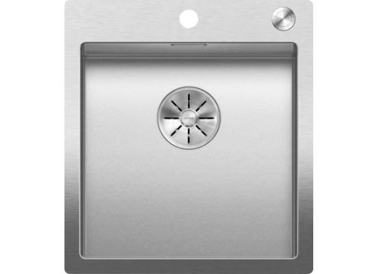 Zlew BLANCO CLARON 400-IF/A Stal DURINOX, korek auto., InFino, PushControl (523392)