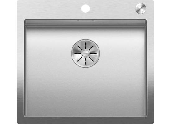 Zlew BLANCO CLARON 500-IF/A Stal DURINOX, korek auto., InFino, PushControl (523393)
