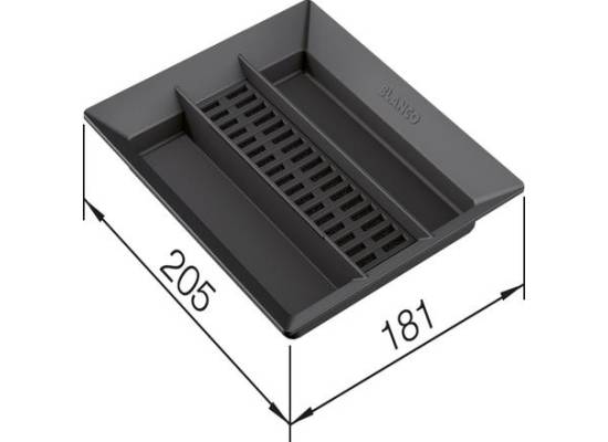 Pokrywa BLANCO AktivBio do kosza 8l z tworzywa czarna, [SELECT i FLEXON II] (524220)