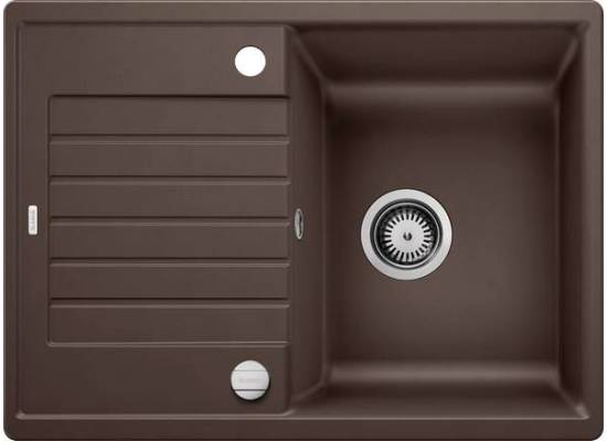 Zlew BLANCO ZIA 45S COMPACT kawowy (korek auto) (524720) *** zamów wycięcie otworów GRATIS ***