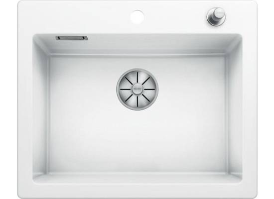 Zlew ceramiczny BLANCO PALONA 6 Biały połysk, korek auto., InFino | Ceramika PuraPlus (524731)