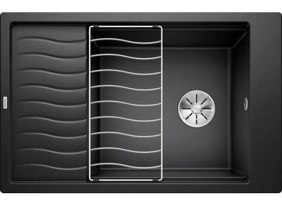 Zlew BLANCO ELON XL 6S antracyt (korek manual InFino + kratka ociekowa) (524844) *** zamów wycięcie otworów GRATIS ***