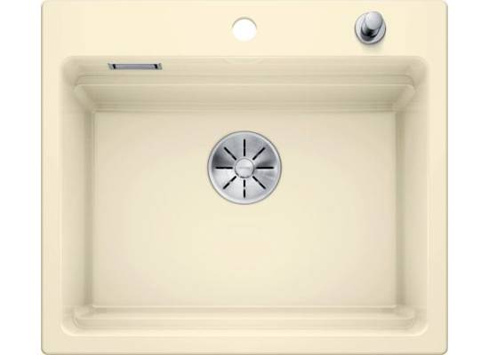 Zlew ceramiczny BLANCO ETAGON 6 Magnolia połysk, korek auto., InFino | Ceramika PuraPlus (525157)