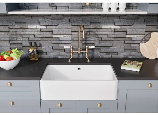 Zlew ceramiczny BLANCO VILLAE FORMHAUS 8 jedna komora biały połysk (525163)