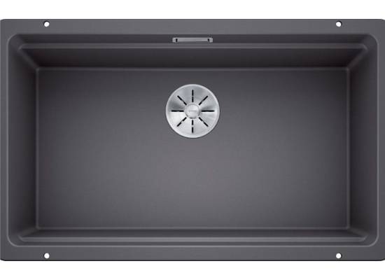 Zlew BLANCO ETAGON 700-U PuraDur Szarość skały, InFino, szyny (525168)
