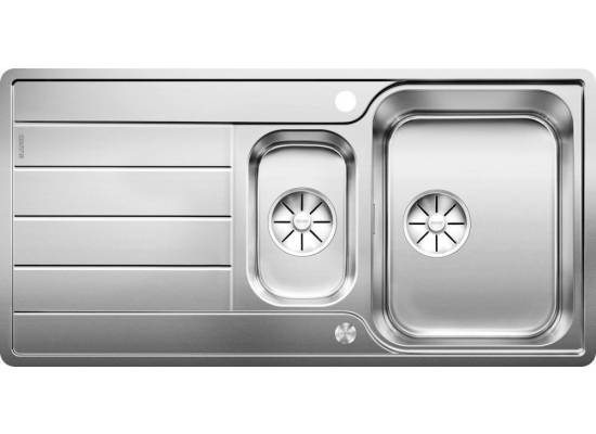 Zlew BLANCO CLASSIMO 6S-IF stal polerowana (korek auto InFino + sterowanie PushControl) (525328)