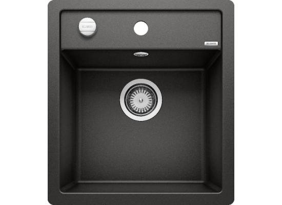 Zlew BLANCO DALAGO 45-F czarny (korek auto) (525870) *** zamów wycięcie otworów GRATIS ***