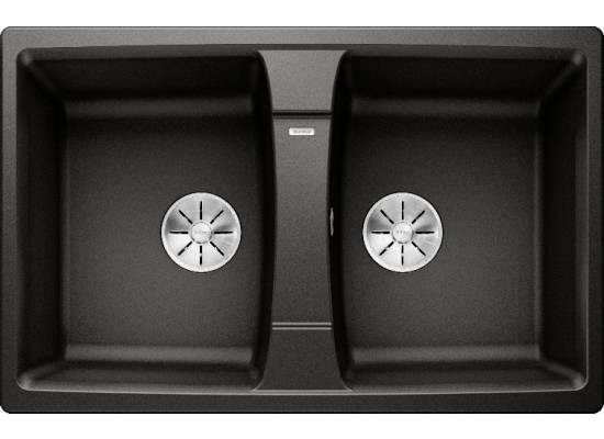 Zlew BLANCO LEXA 8 czarny (korek manual InFino) (525906) *** zamów wycięcie otworów GRATIS ***