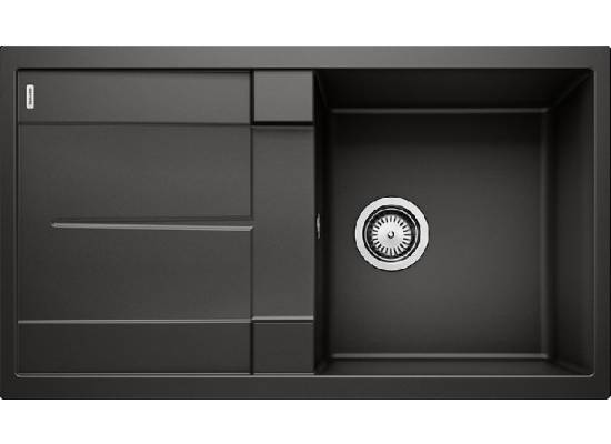 Zlew BLANCO METRA 5S czarny (korek manualny) (525919) *** zamów wycięcie otworów GRATIS ***