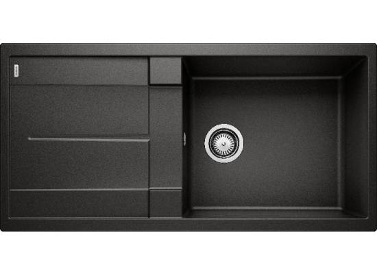 Zlew BLANCO METRA XL 6S czarny (korek manual) (525930) *** zamów wycięcie otworów GRATIS ***