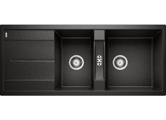 Zlew BLANCO METRA 8S czarny (korek manual) (525934) *** zamów wycięcie otworów GRATIS ***