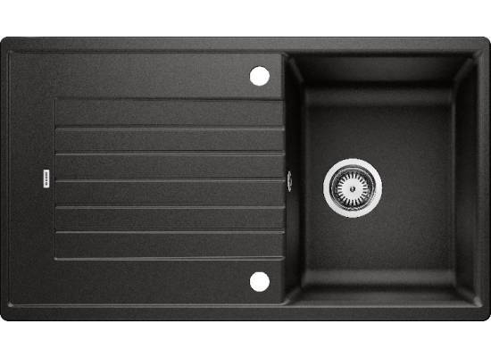 Zlew BLANCO ZIA 45SL czarny (korek manualny) (526011) *** zamów wycięcie otworów GRATIS ***