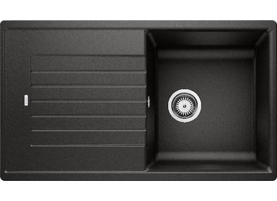 Zlew BLANCO ZIA 5S czarny (korek manualny) (526016) *** zamów wycięcie otworów GRATIS ***