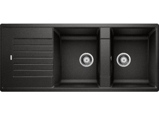 Zlew BLANCO ZIA 8S czarny (korek manualny) (526027) *** zamów wycięcie otworów GRATIS ***