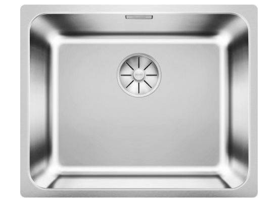Zlew BLANCO SOLIS 500-U stal szczotkowana INOX (korek manual InFino) (526122)
