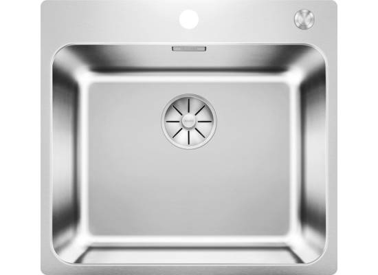 Zlew BLANCO SOLIS 500-IF/A stal szczotkowana INOX (korek auto InFino PushControl) (526124)