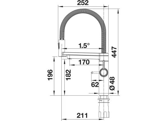 Bateria BLANCO EVOL-S PRO DRINK.FILTER satin gold (jasny złoty) (527430)