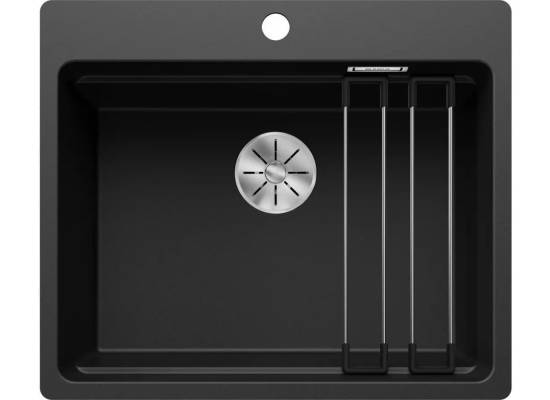 BLANCO ETAGON 6-F Silgranit czarny, InFino, szyny