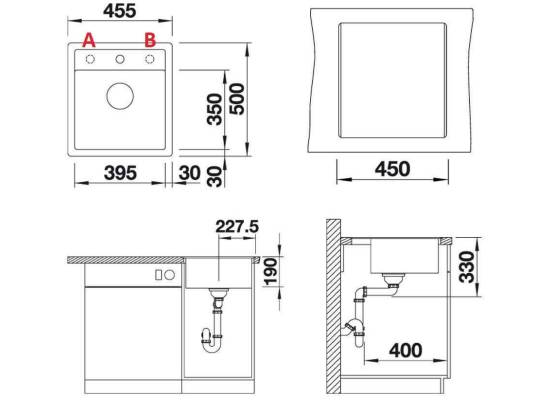 Zlew BLANCO DALAGO 45-F KAWOWY (korek auto) (517171) *** zamów wycięcie otworów GRATIS ***