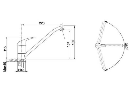 Bateria BLANCO DARAS biały (517724)