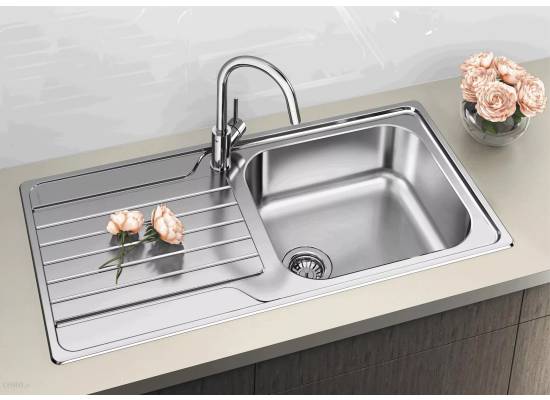 Zlew BLANCO DINAS XL 6S stal szczotkowana (korek manual) (524254) *** zamów wycięcie otworów GRATIS ***