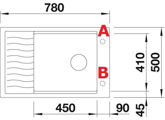 Zlew BLANCO ELON XL 6S szarość skały (korek manual InFino + kratka ociekowa) (524845) *** zamów wycięcie otworów GRATIS ***