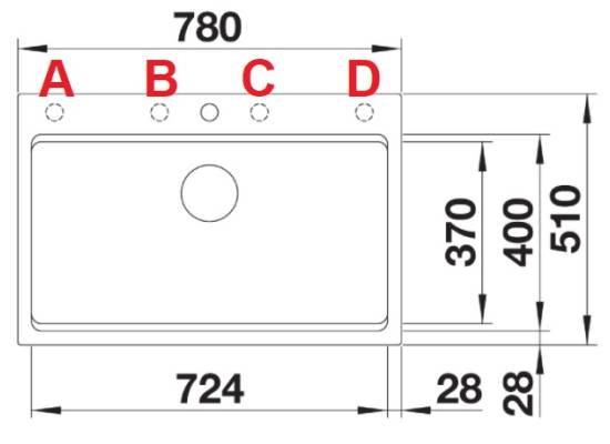 Zlew BLANCO ETAGON 8 antracyt (korek manual InFino + szyny) (525187) *** zamów wycięcie otworów GRATIS ***