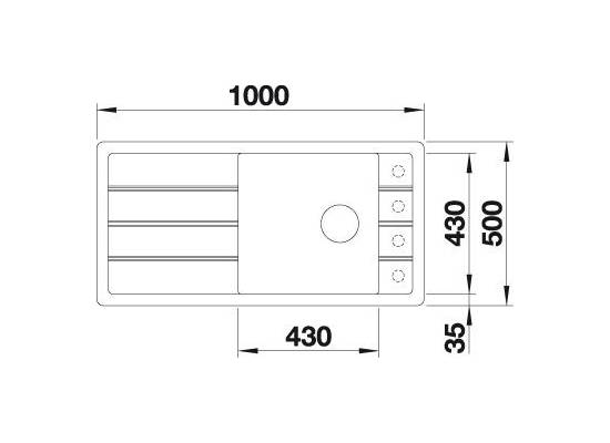 Zlew BLANCO FARON XL 6S antracyt (korek manual InFino) (524803) *** zamów wycięcie otworów GRATIS ***