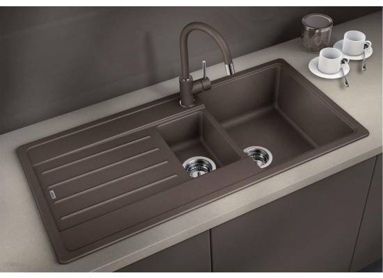Zlew BLANCO LEGRA 6S KAWOWY (korek manual) (522212) *** zamów wycięcie otworów GRATIS ***