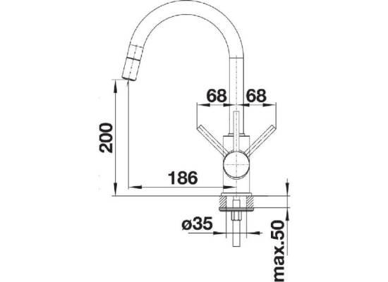 Bateria BLANCO MIDA-S biały (521457)