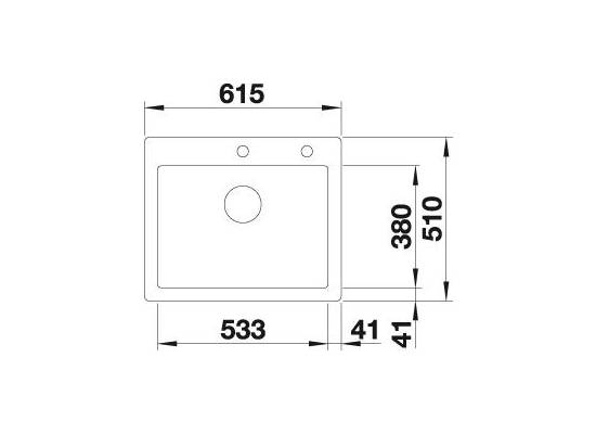 Zlew ceramiczny BLANCO PALONA 6 czarny (auto InFino) (524738)