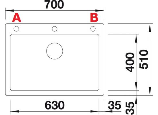 Zlew BLANCO PLEON 8 czarny (korek manualny InFino) (525957) *** zamów wycięcie otworów GRATIS ***