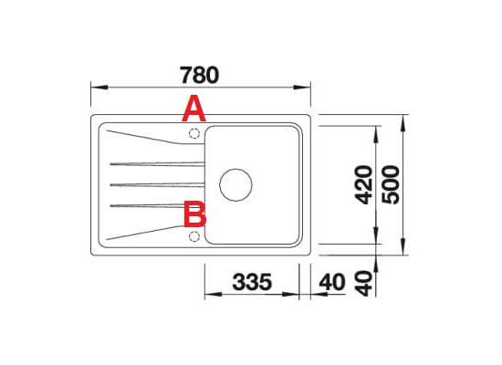 Zlew BLANCO SONA 45S KAWOWY (korek manual) (519670) *** zamów wycięcie otworów GRATIS ***