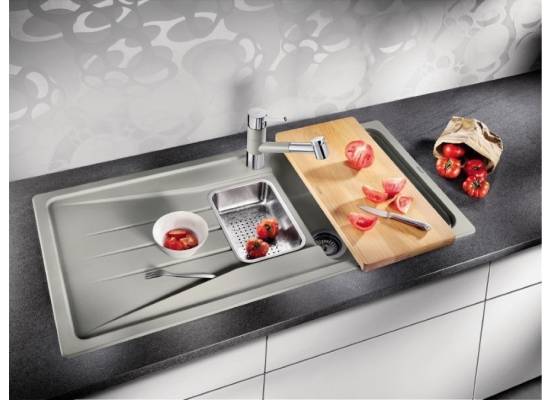 Zlew BLANCO SONA 6S BIAŁY (korek manual) (519855) *** zamów wycięcie otworów GRATIS ***