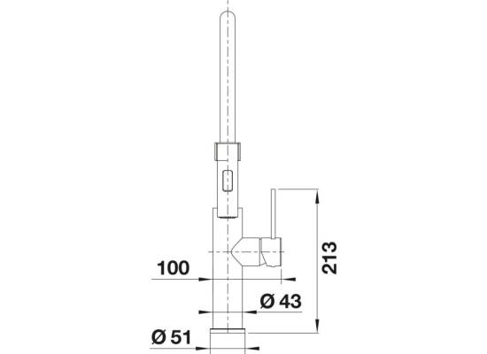 Bateria BLANCO SONEA-S FLEXO stal szczotkowana INOX (526616)