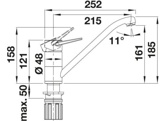 Bateria BLANCO WEGA II antracyt (526407)