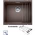 Zlew BLANCO ETAGON 500-U KAWOWY (korek manual InFino + zestaw szyn) (522236)